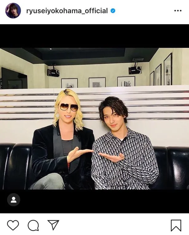 ※横浜流星Instagram(ryuseiyokohama_official)のスクリーンショット