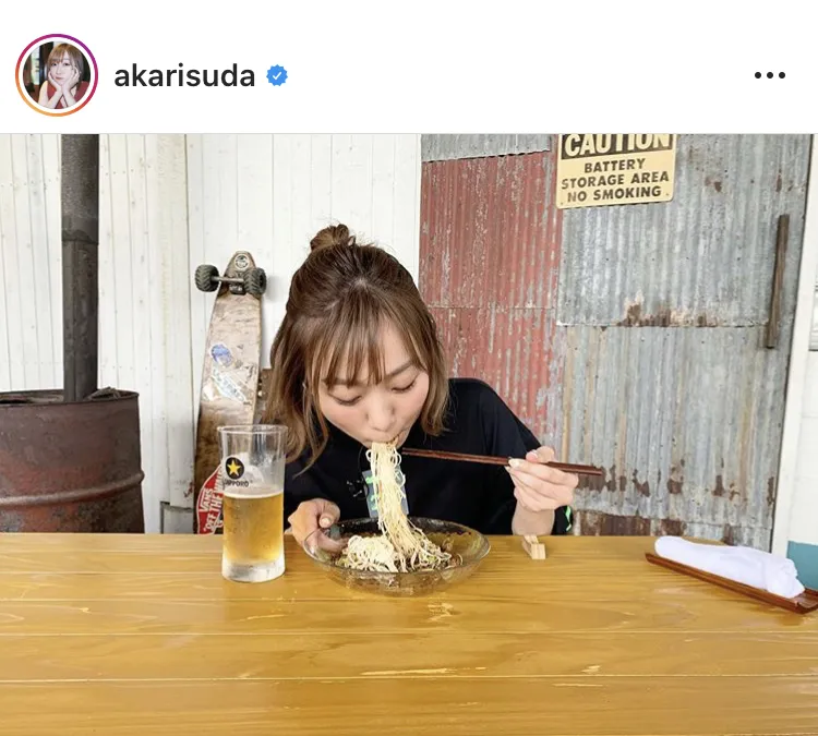 ※須田亜香里オフィシャルInstagram(akarisuda)のスクリーンショット