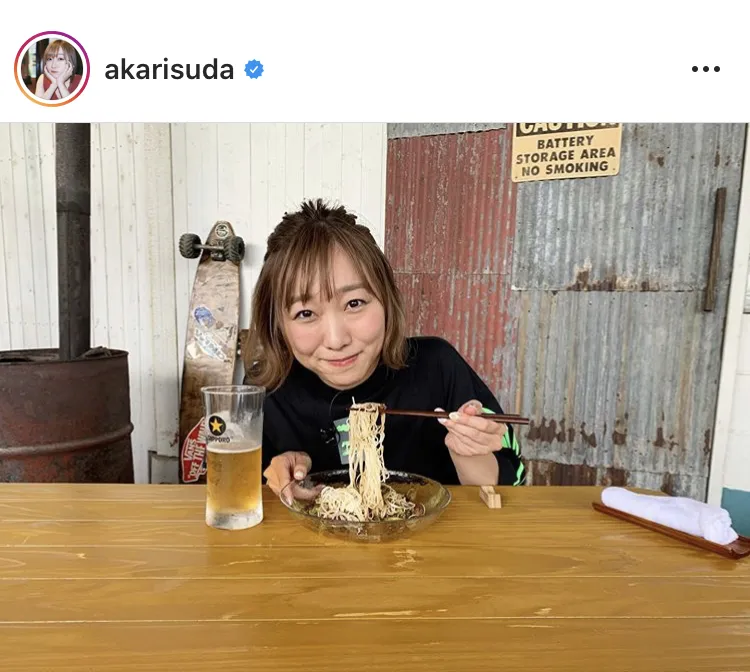 ※須田亜香里オフィシャルInstagram(akarisuda)のスクリーンショット