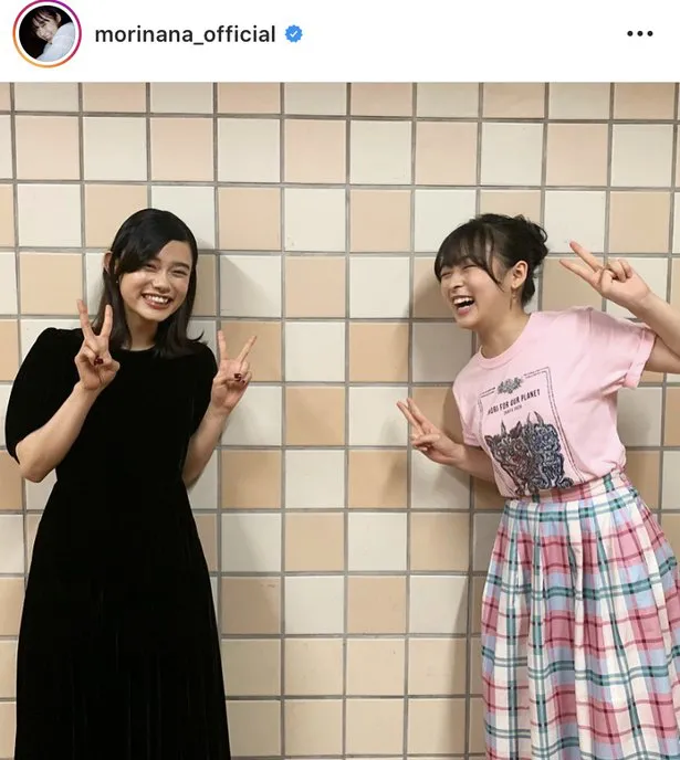 可愛すぎ！森七菜と杉咲花の2SHOT