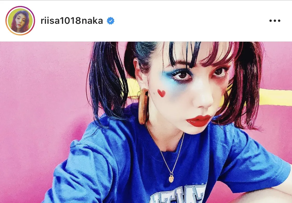 ※仲里依紗オフィシャルInstagram(riisa1018naka)のスクリーンショット