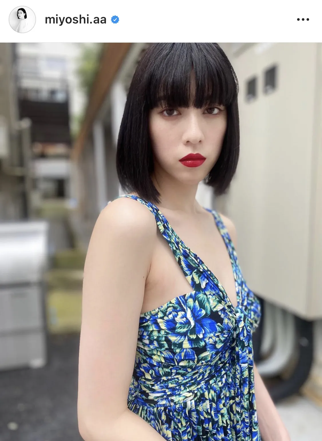 ※三吉彩花公式Instagram(miyoshi.aa)のスクリーンショット