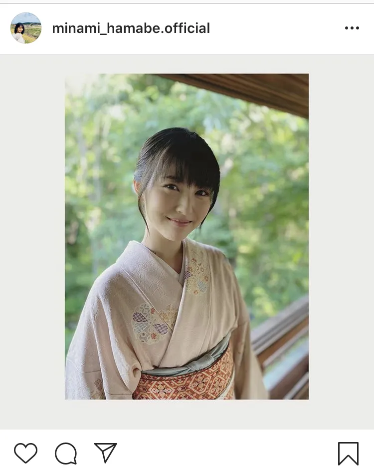 ※画像は浜辺美波(minami_hamabe.official)公式Instagramのスクリーンショット