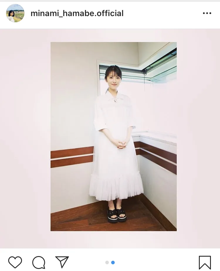 ※画像は浜辺美波(minami_hamabe.official)公式Instagramのスクリーンショット