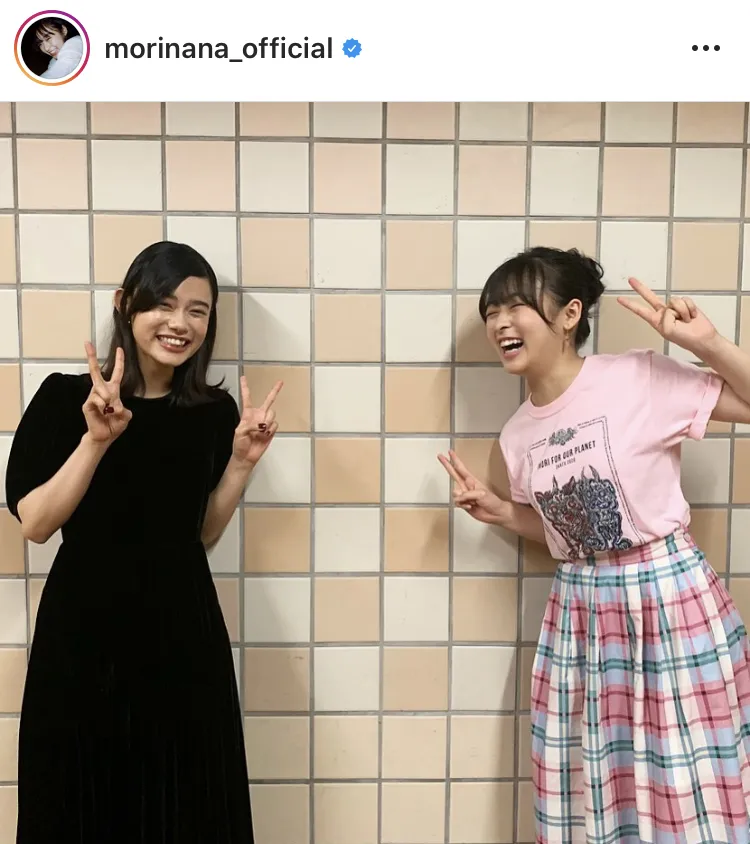 ※森七菜オフィシャルInstagram(morinana_official)のスクリーンショット