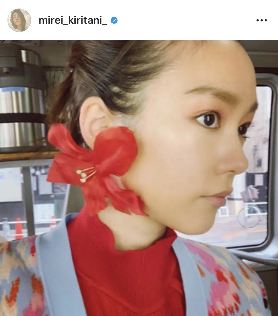 ※桐谷美玲公式Instagram(mirei_kiritani_)のスクリーンショット