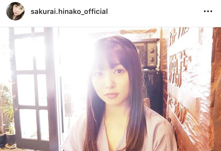 ※画像は桜井日奈子公式Instagram(sakurai.hinako_official)のスクリーンショット