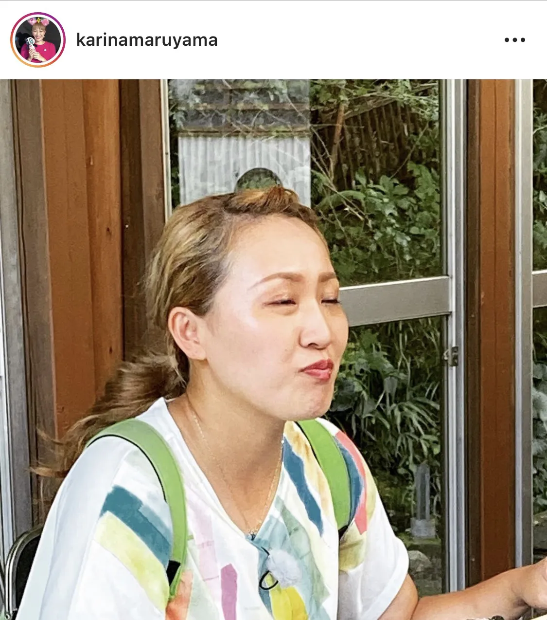 ※丸山桂里奈Instagram(karinamaruyama)のスクリーンショット