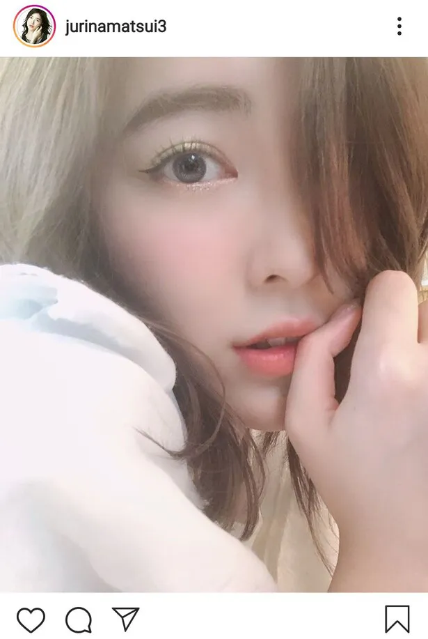 ※画像は松井珠理奈オフィシャルInstagram(jurinamatsui3)のスクリーンショット