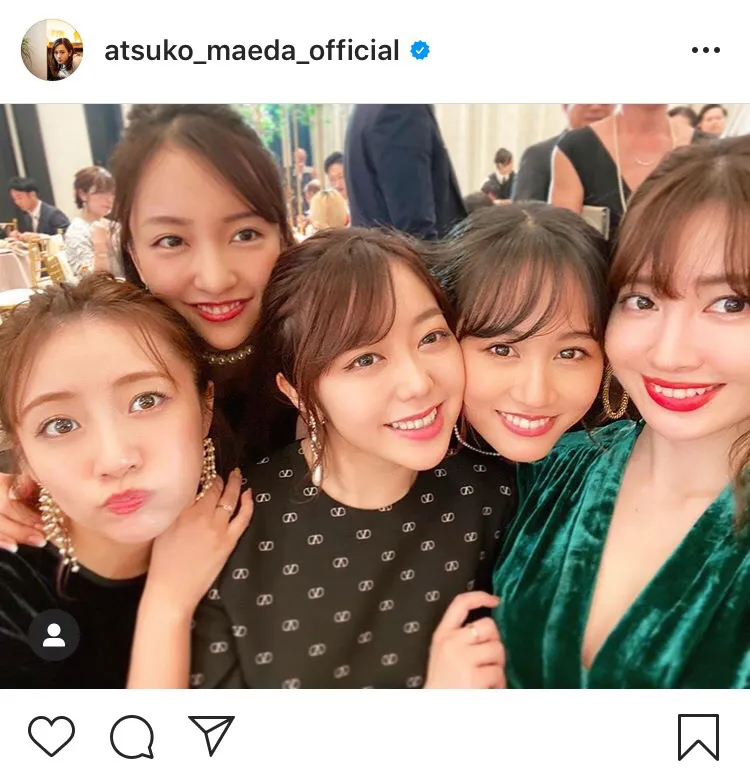 ※前田敦子オフィシャルInstagram(atsuko_maeda_official)のスクリーンショット