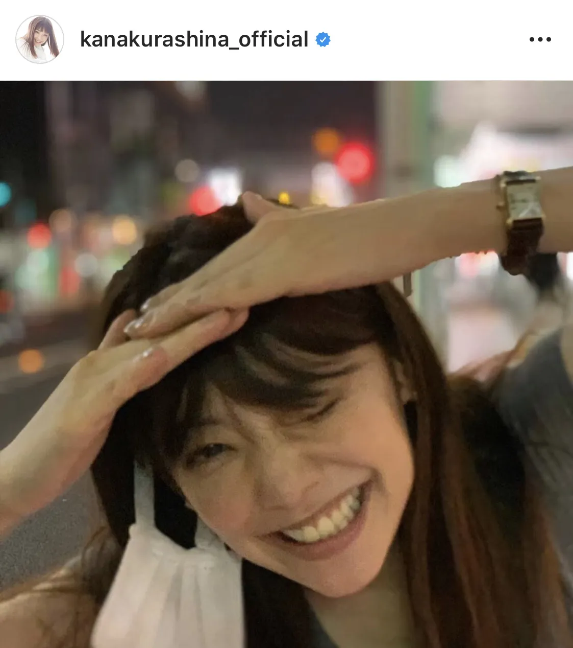 ※倉科カナ公式Instagram(kanakurashina_official)のスクリーンショット