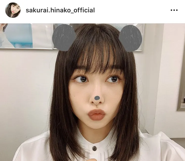 ※桜井日奈子オフィシャルInstagram(sakurai.hinako_official)のスクリーンショット