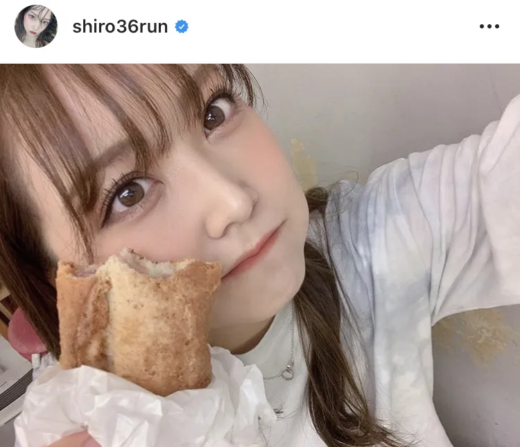 ※白間美瑠オフィシャルInstagram(shiro36run)のスクリーンショット