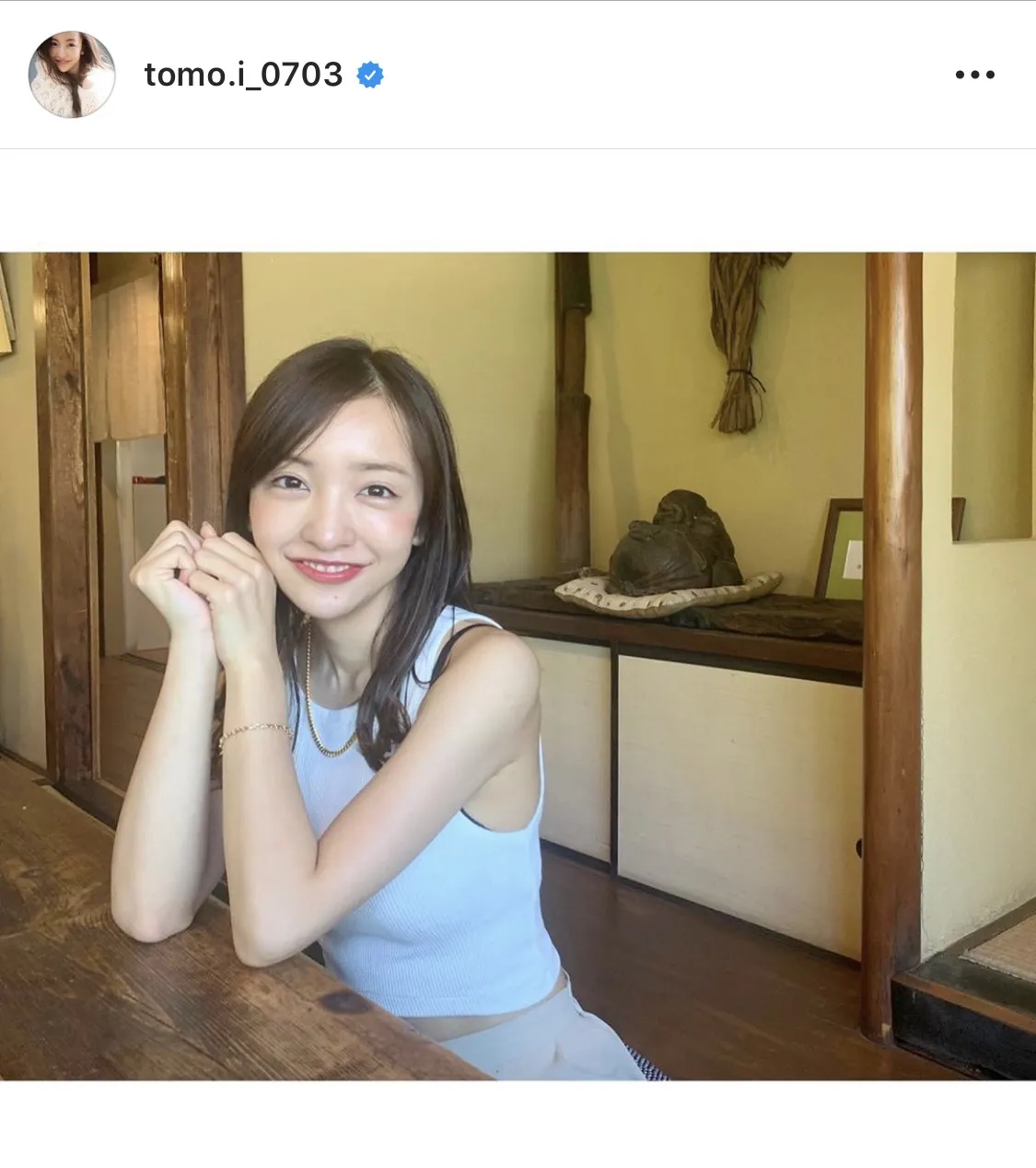 ※板野友美公式Instagram(tomo.i_0703)より