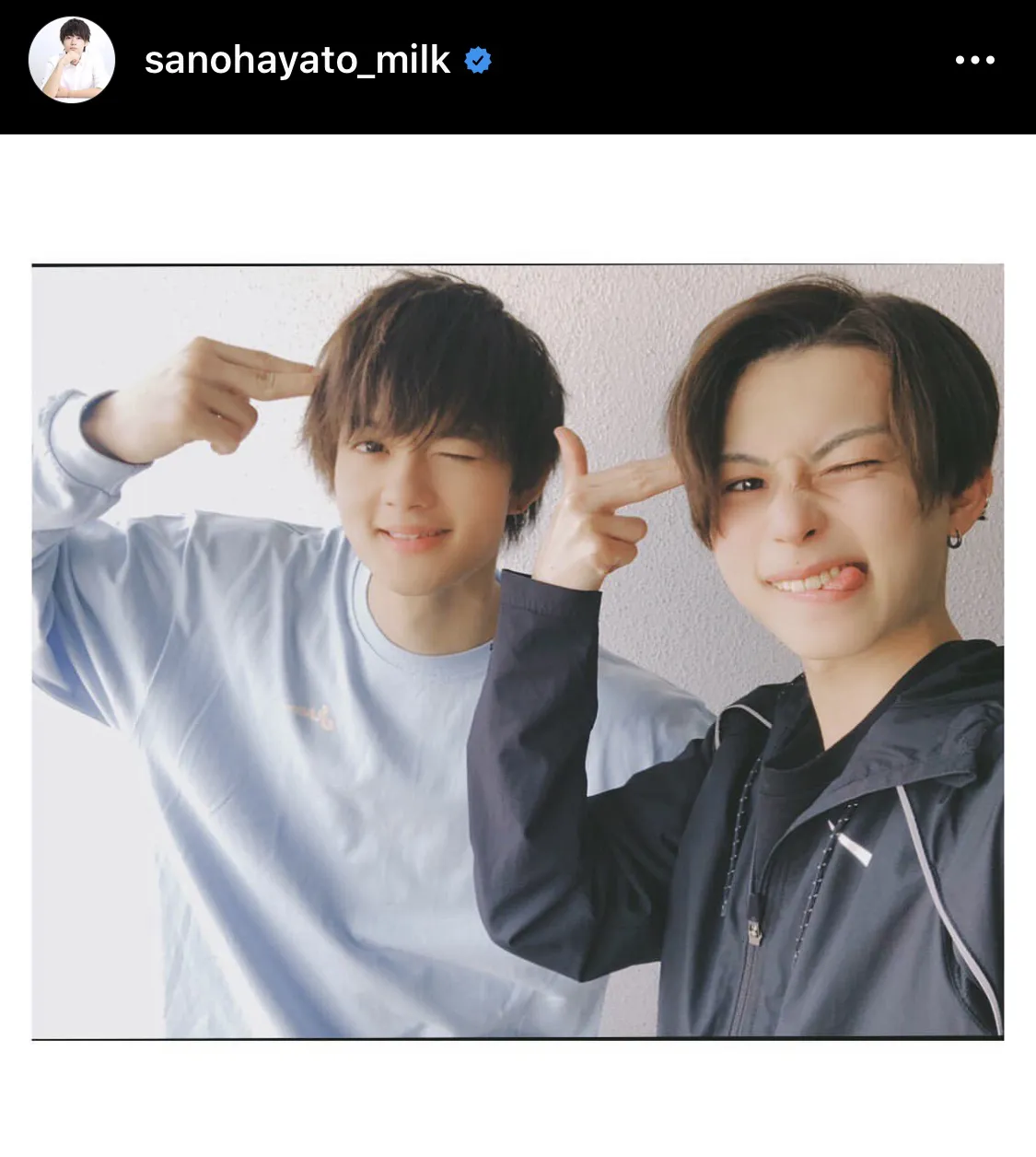 ※佐野勇斗オフィシャルInstagram(sanohayato_milk)より