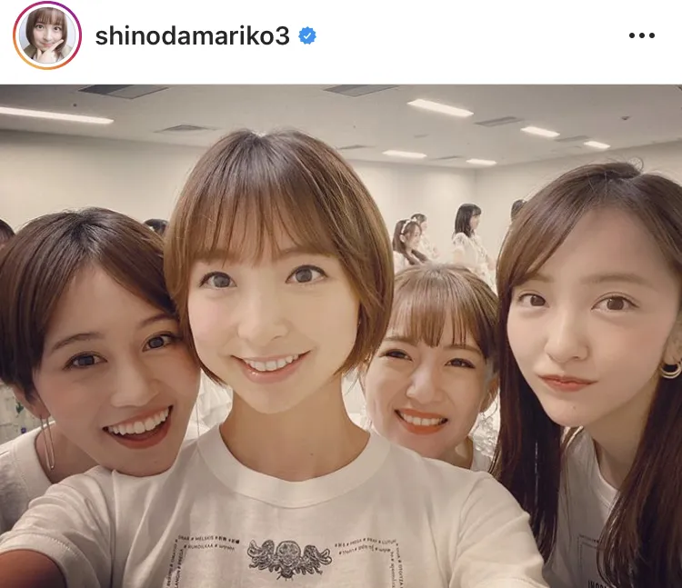 ※篠田麻里子公式Instagram(shinodamariko3)のスクリーンショット