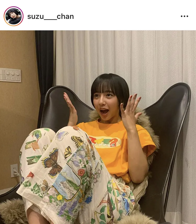 ※山之内すず公式Instagram(suzu____chan)のスクリーンショット