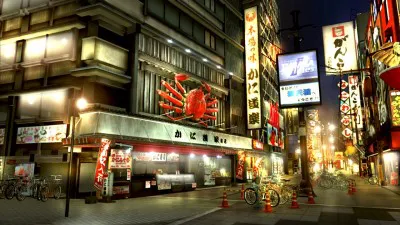 PSP用ゲームソフト「クロヒョウ2　龍が如く　阿修羅編」で大阪の町を再現したという大阪・蒼天堀（そうてんぼり）のリアルな映像