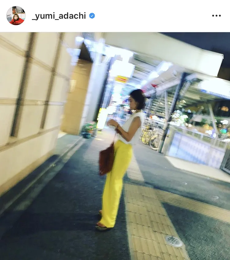 ※安達祐実公式Instagram(_yumi_adachi)のスクリーンショット