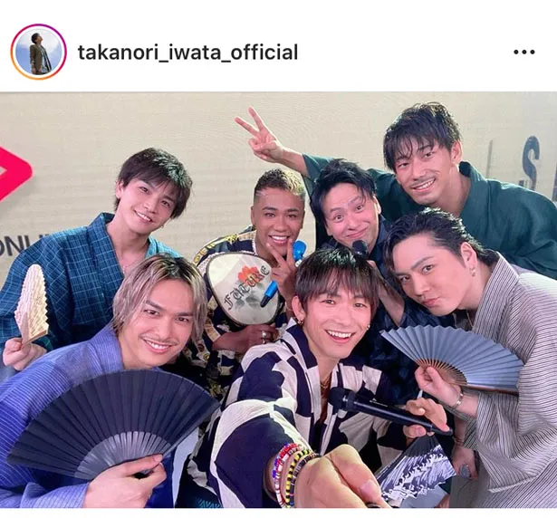 ※画像は岩田剛典オフィシャルInstagram(takanori_iwata_official)のスクリーンショット