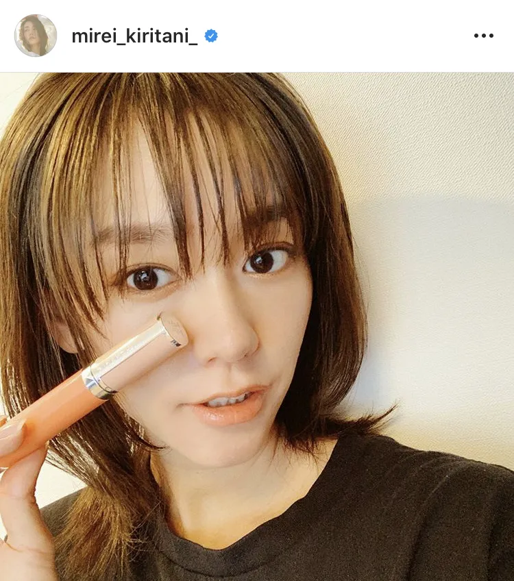 ※桐谷美玲公式Instagram(mirei_kiritani_)のスクリーンショット
