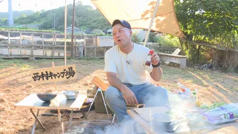 ビギナー向けのお手軽デイキャンプ場で、バイきんぐ西村瑞樹が水菜を使ったキャンプ飯を紹介＜西村キャンプ場＞