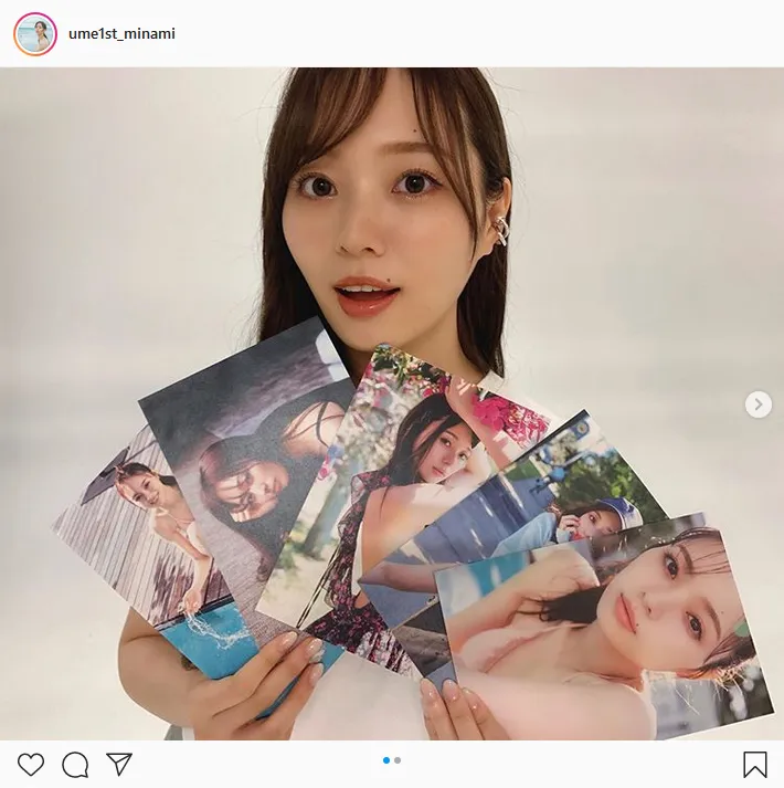 ※画像は梅澤美波1st写真集『夢の近く』(ume1st_minami)公式Instagramより