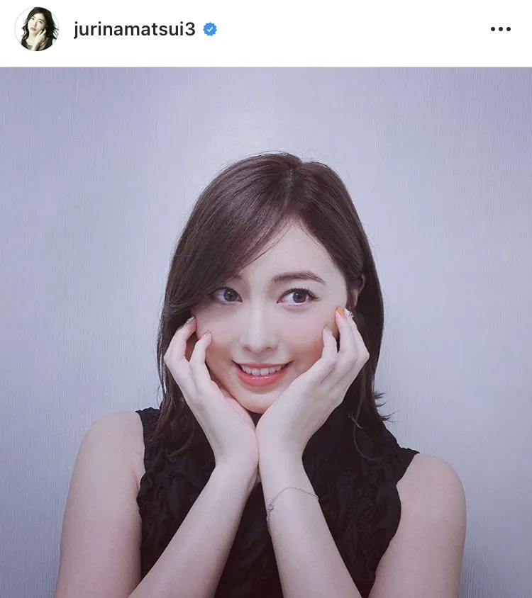 ※松井珠理奈オフィシャルInstagram(jurinamatsui3)のスクリーンショット