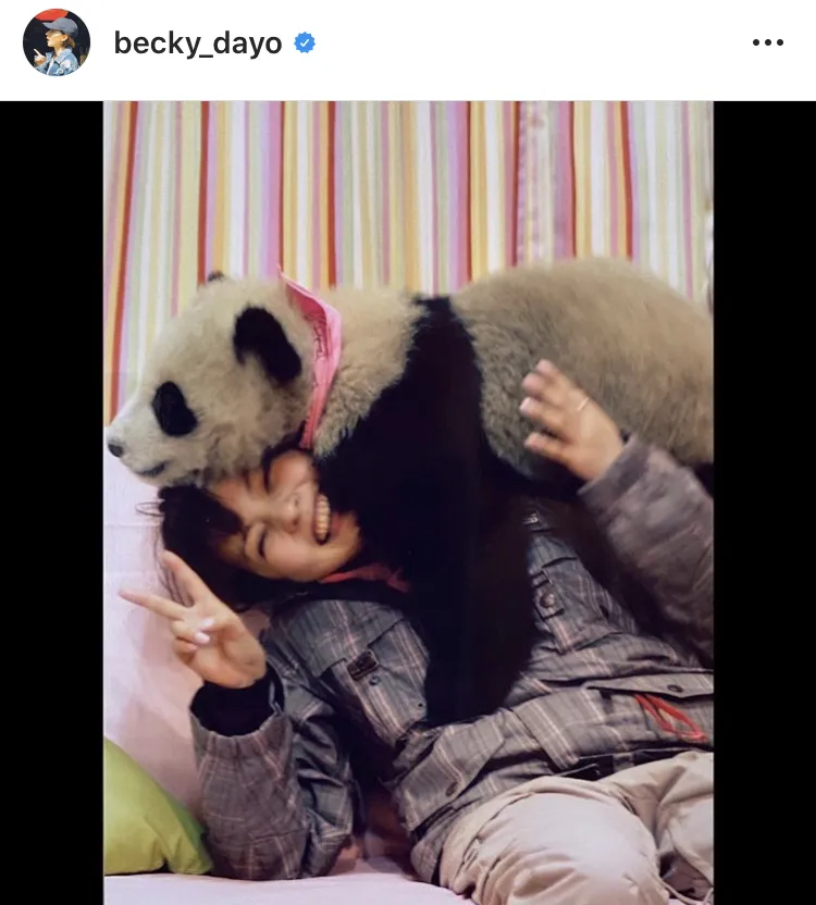 ※ベッキー公式Instagram(becky_dayo)のスクリーンショット
