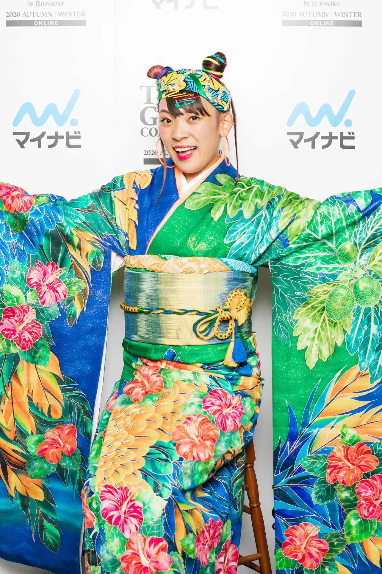 「第31回 マイナビ 東京ガールズコレクション 2020 AUTUMN/WINTER ONLINE」に出演したフワちゃん