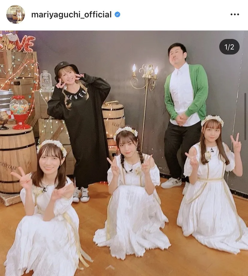 ※矢口真里公式Instagram(mariyaguchi_official)より