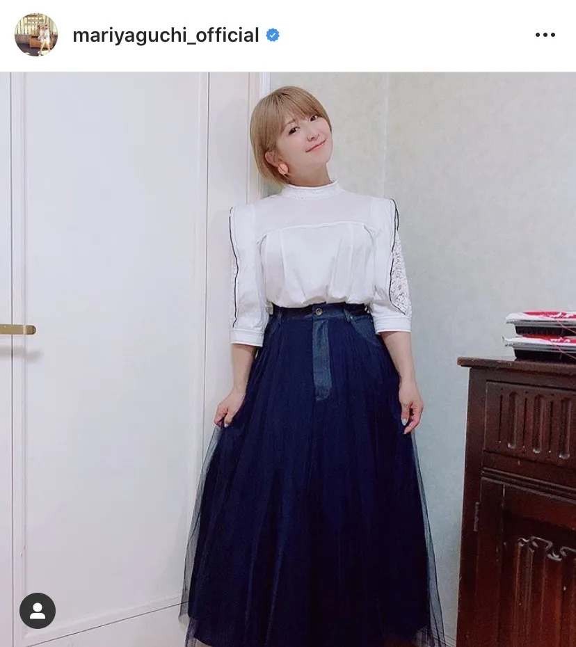 ※矢口真里公式Instagram(mariyaguchi_official)より