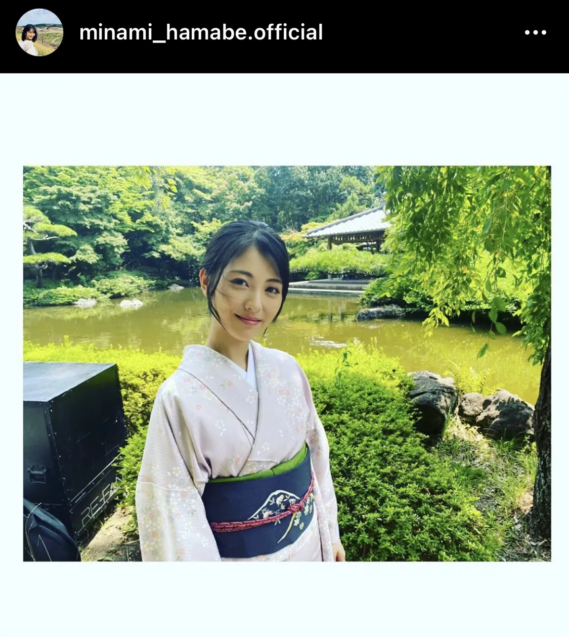 ※浜辺美波オフィシャルInstagram(minami_hamabe.official)より