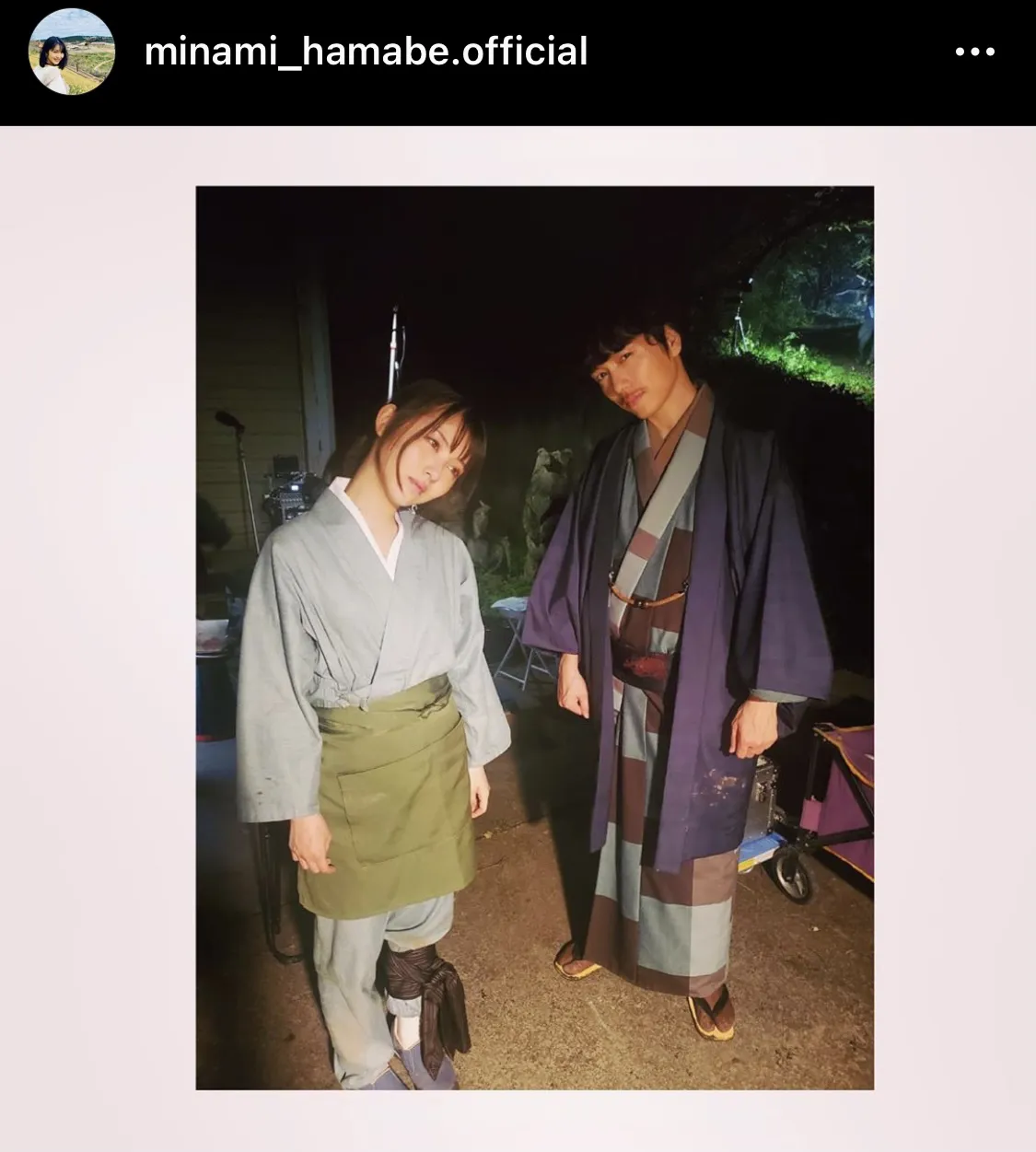 ※浜辺美波オフィシャルInstagram(minami_hamabe.official)より