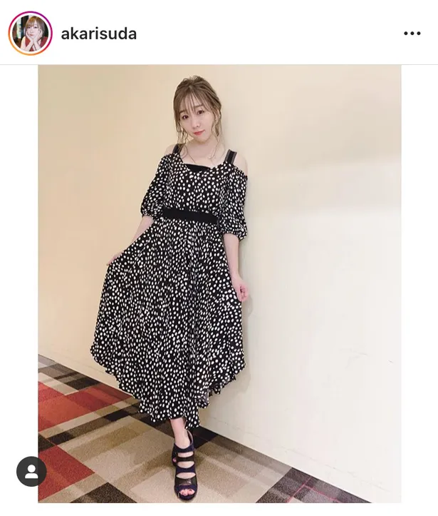 ※須田亜香里オフィシャルInstagram(akarisuda)のスクリーンショット