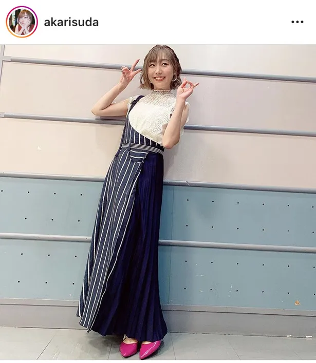 ※須田亜香里オフィシャルInstagram(akarisuda)のスクリーンショット