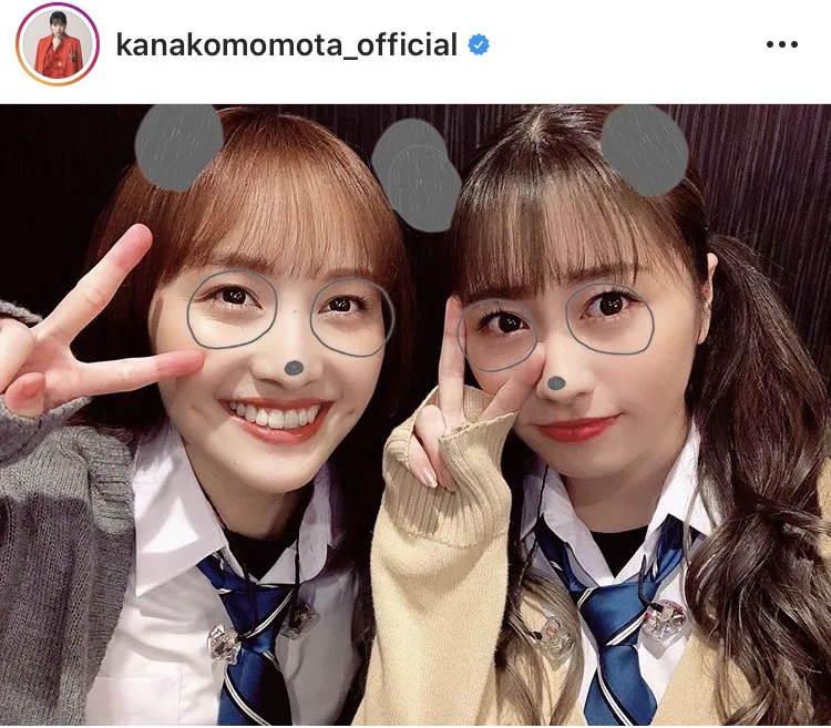 ※百田夏菜子公式Instagram(kanakomomota_official)より