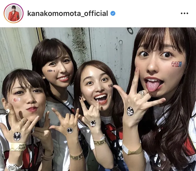 ※百田夏菜子公式Instagram(kanakomomota_official)より