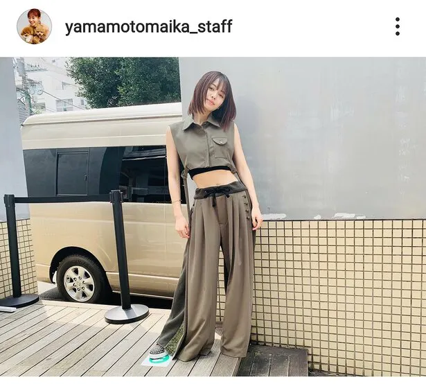 ※画像は山本舞香スタッフ公式Instagram(yamamotomaika_staff)のスクリーンショット