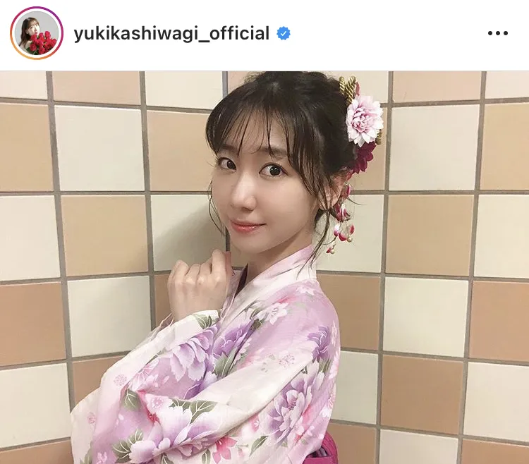 ※柏木由紀オフィシャルInstagram(yukikashiwagi_official)のスクリーンショット