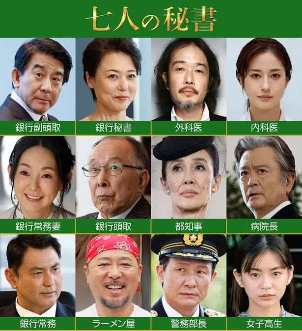 七人の秘書 豪華追加キャスト12人が一挙解禁 萬田久子 大和田伸也らが物語を左右する重要人物に 芸能ニュースならザテレビジョン