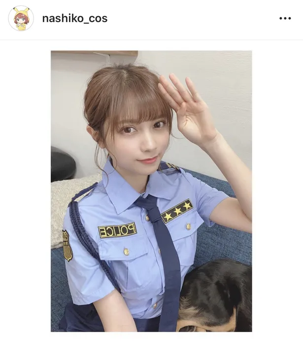 画像 桃月なしこ かわいさが犯罪級 婦警コスプレshotに 逮捕されたい の声続々 3 10 Webザテレビジョン