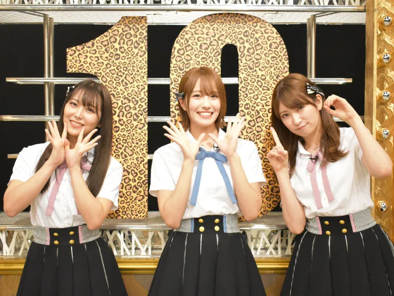 結成10周年を迎えたNMB48の白間美瑠、小嶋花梨、吉田朱里