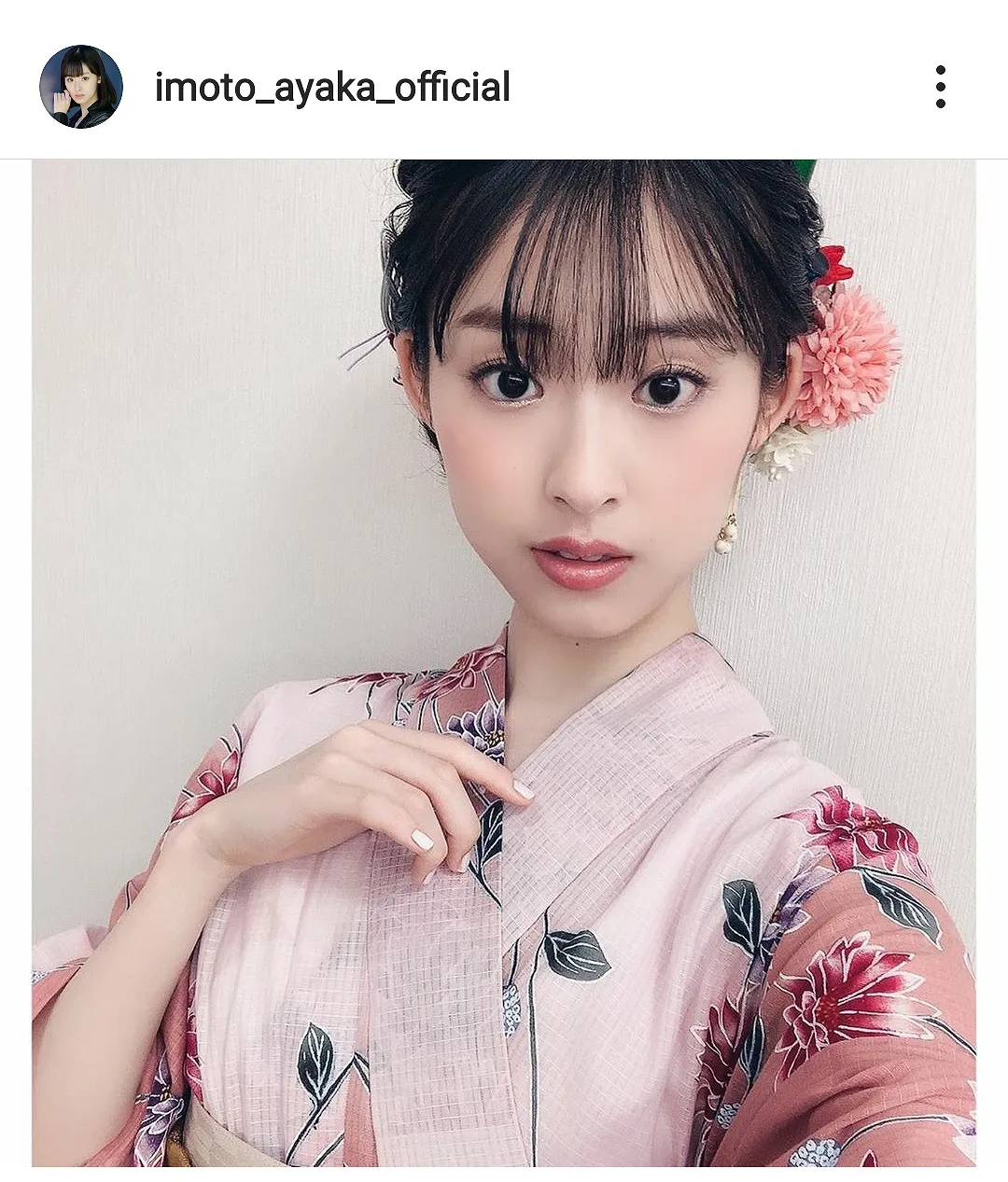 ※画像は井本彩花(imoto_ayaka_official)公式Instagramのスクリーンショット