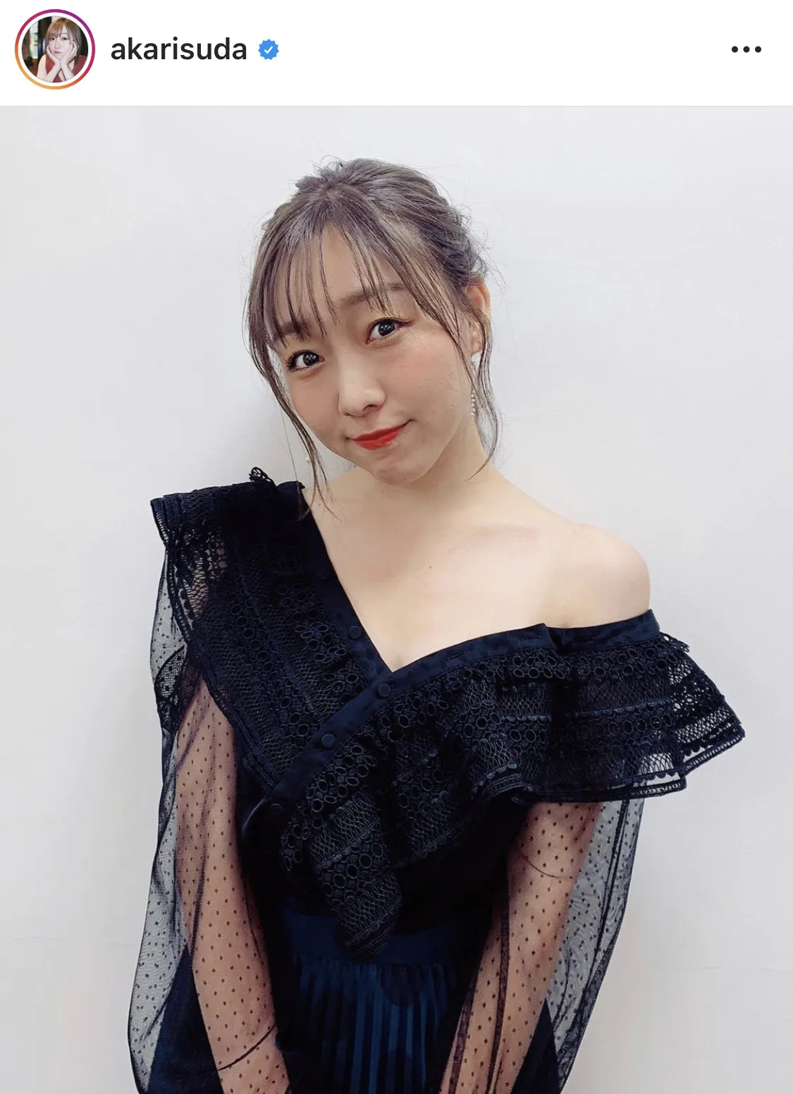 ※須田亜香里公式Instagram(akarisuda)のスクリーンショット