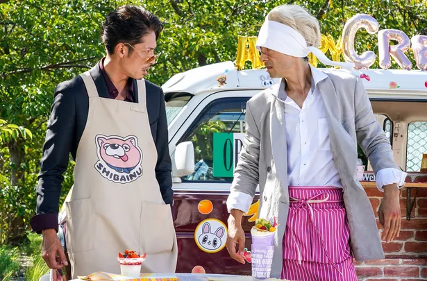 玉木宏 龍 Vs 滝藤賢一 虎二郎 が仁義なきスイーツ対決 主夫 舐めたらあかんで 極主夫道 Webザテレビジョン