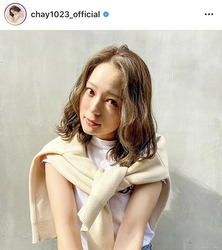 ※chay公式Instagram(chay1023_official)のスクリーンショット