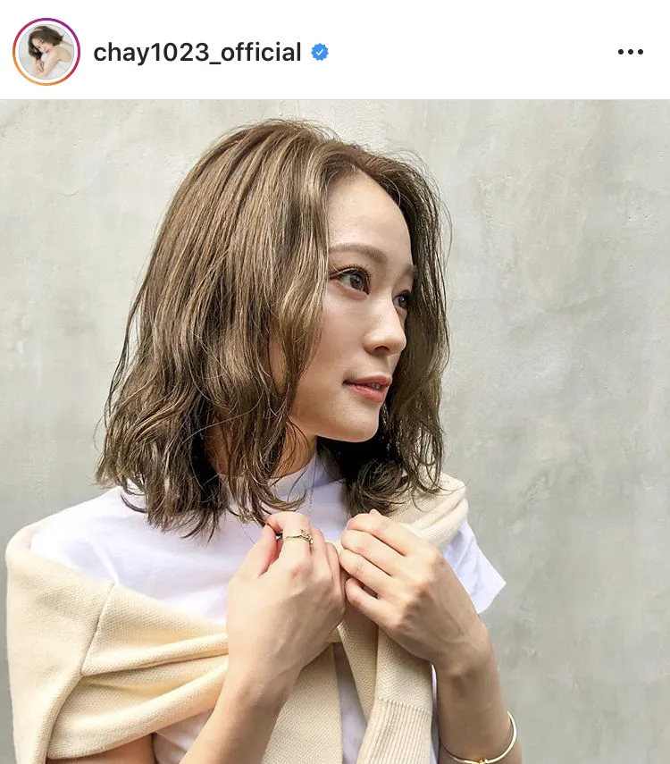 ※chay公式Instagram(chay1023_official)のスクリーンショット