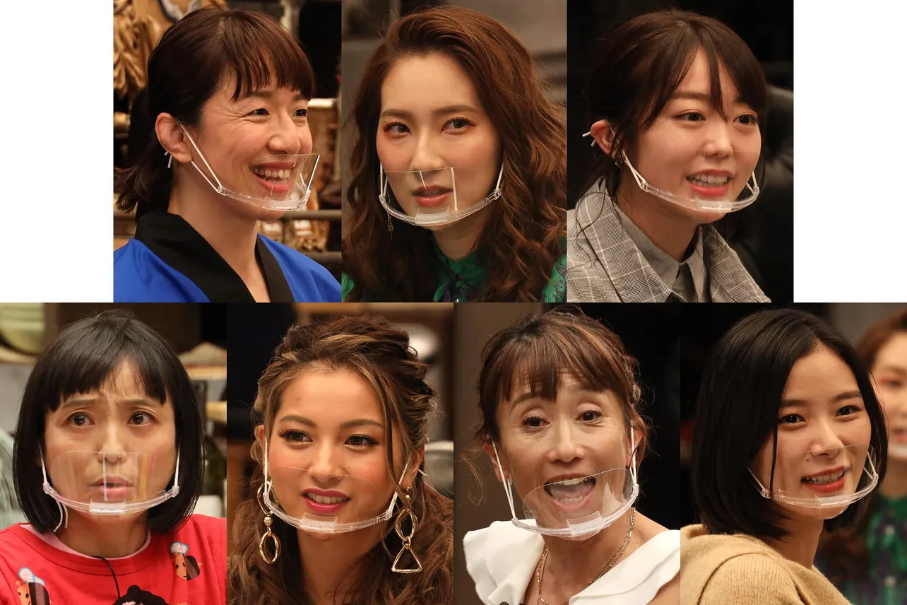 【写真を見る】女性タレント版「ドキュメンタル」に登場する7人の挑戦者たち