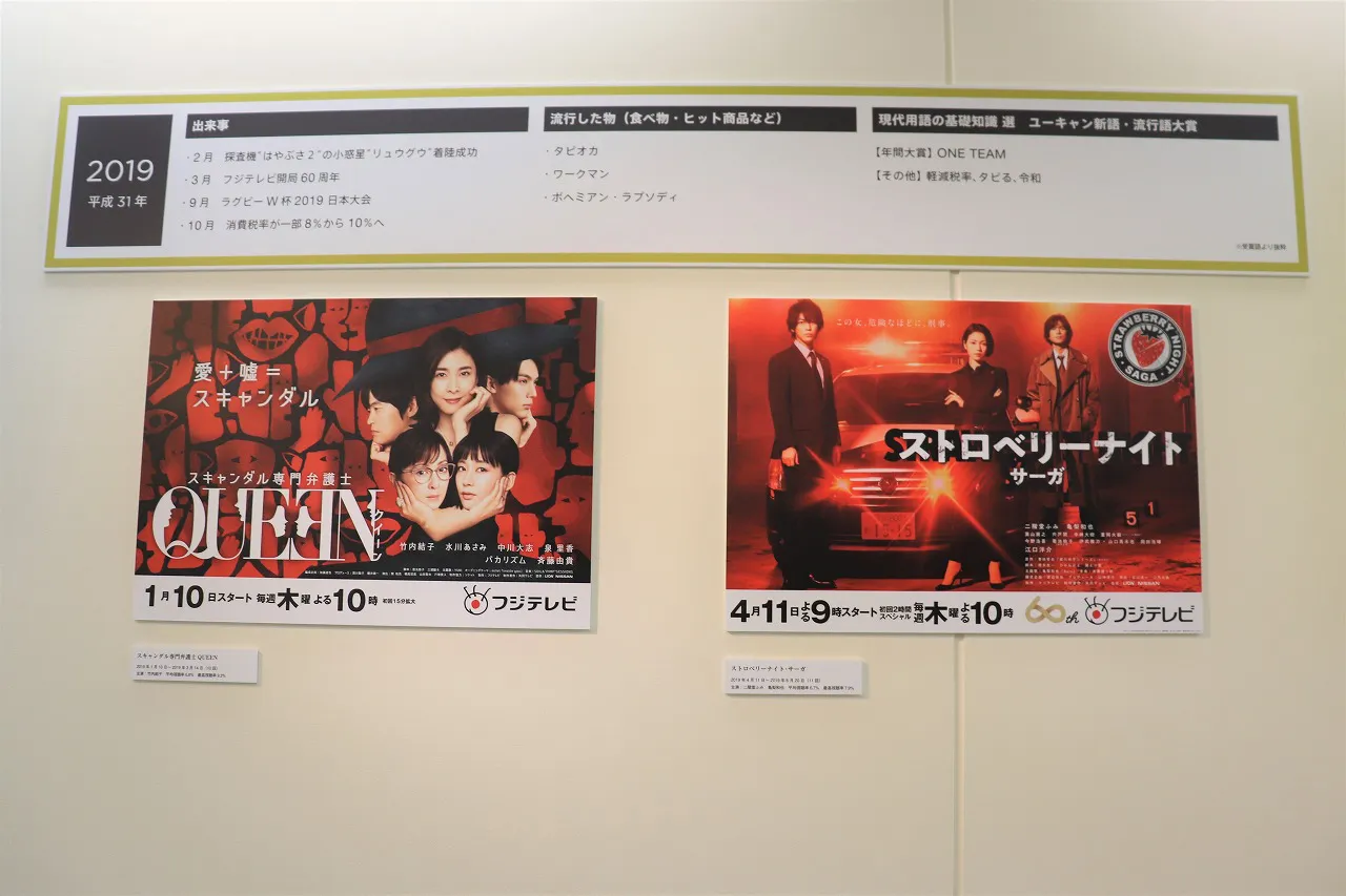 平成最後の年の2作品は偶然にも両方赤と黒が基調となっている
